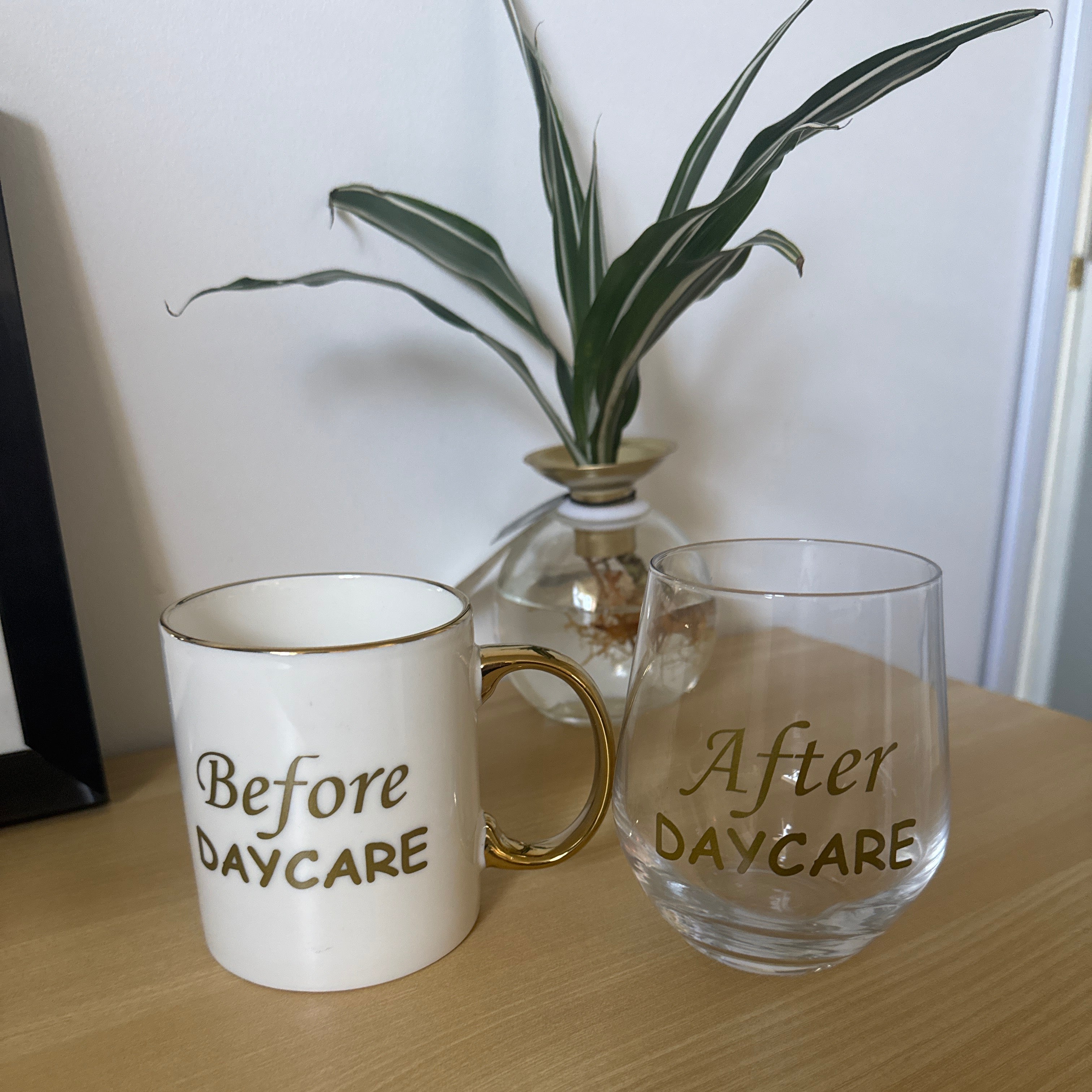 Before & After Mug/Wine Glass Set