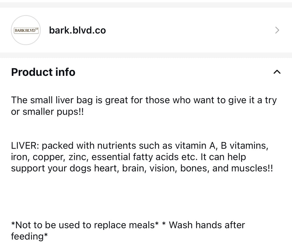 Bark Blvd Dehydrated Pet Treats