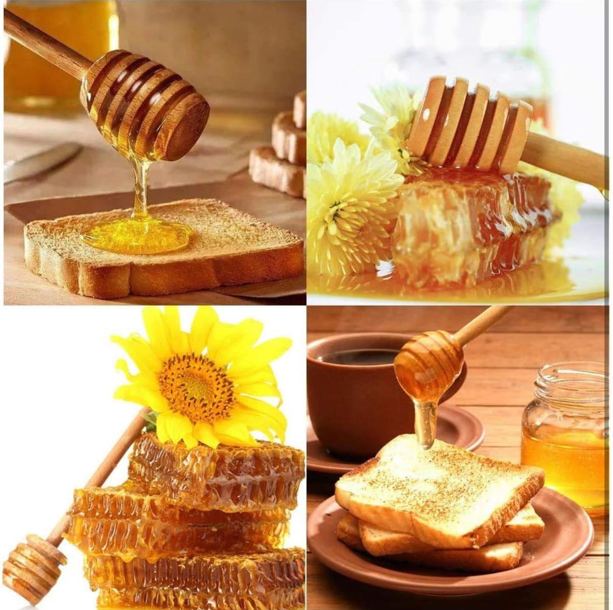 Wooden Honey Dipper Sticks
