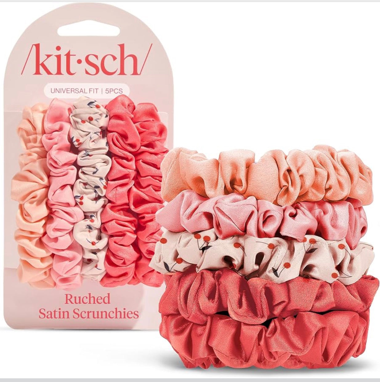 Kitsch Ultra-Petite Satin Scrunchies