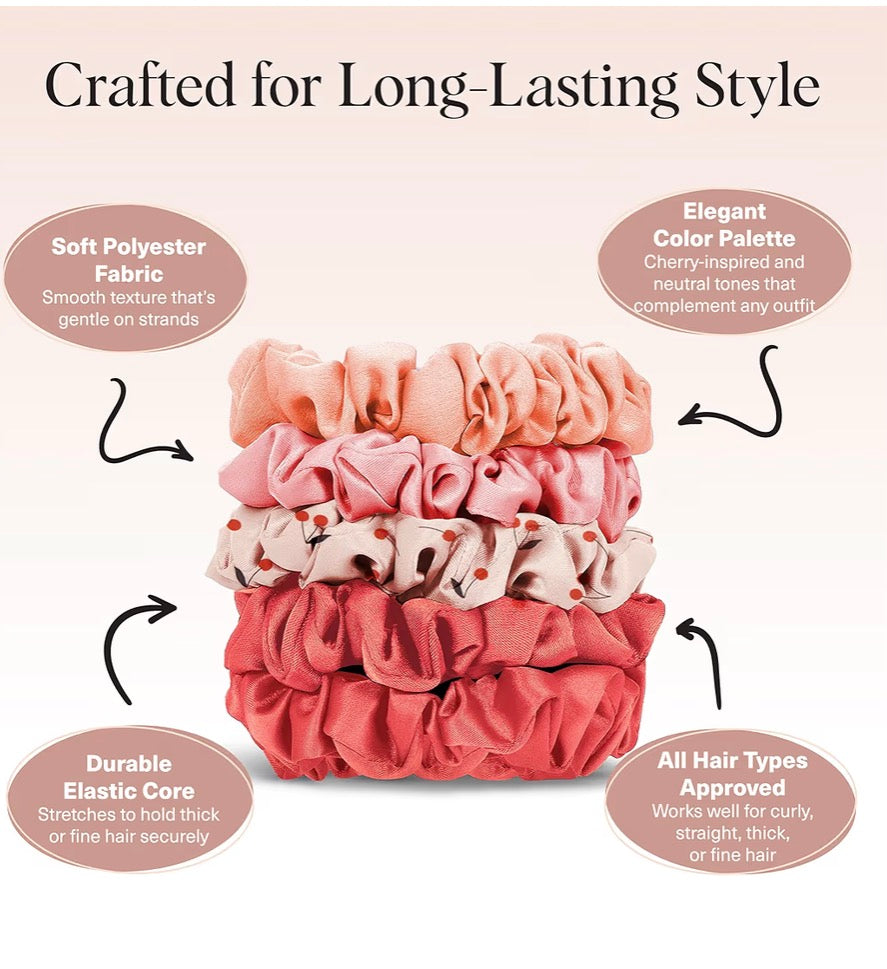 Kitsch Ultra-Petite Satin Scrunchies