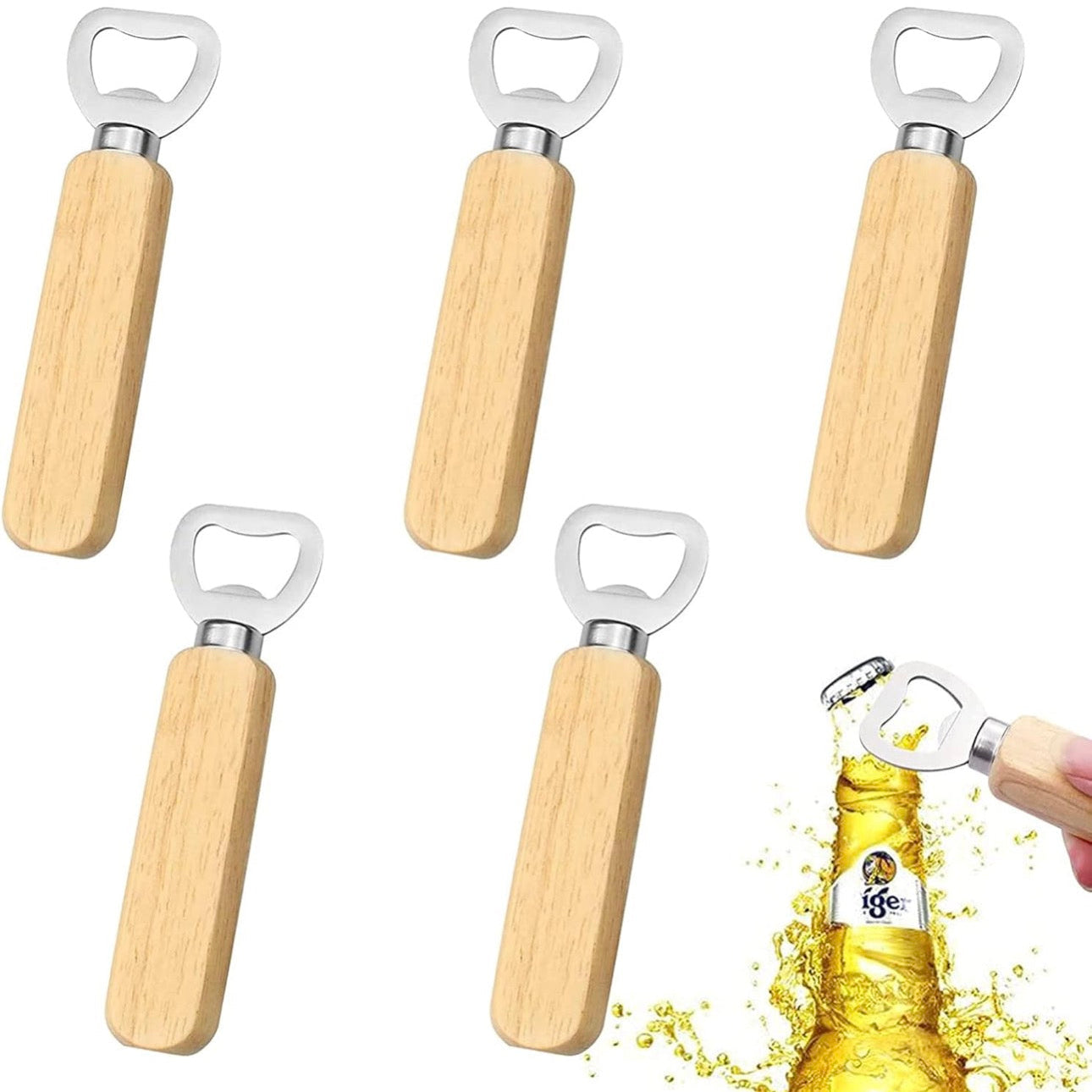 Wooden Handle Bottle Opener